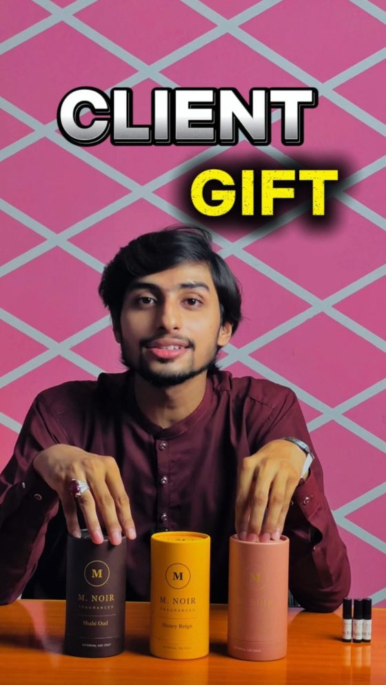 Reel cover reading Client Gift